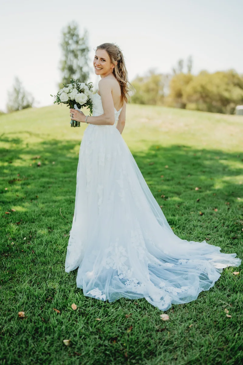 Wedding couple portrait